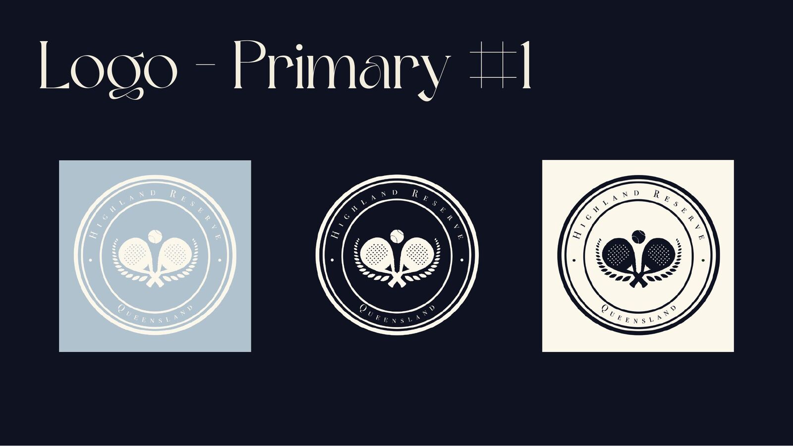 Highland Reserve — seal logo system